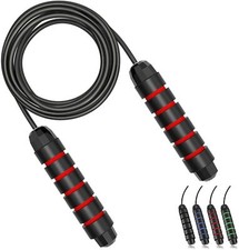 Fitness Jump Rope, Tangle Rapid Speed Skipping Rope Cable with Ball Bearings