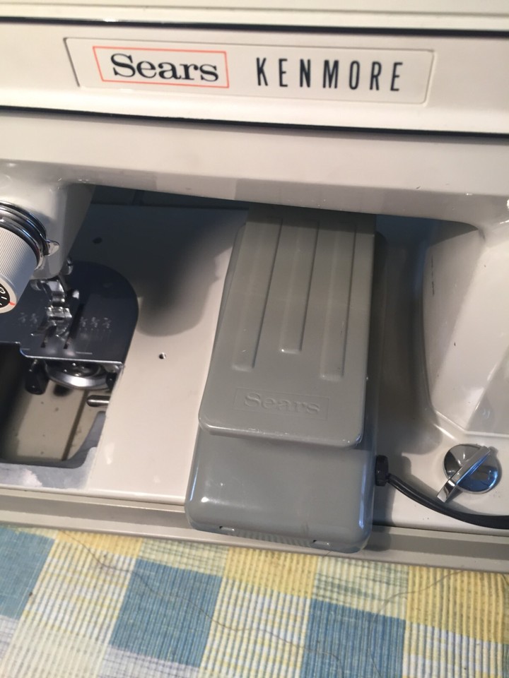 Vintage Sears Kenmore 15810302 Portable Sewing Machine Hard Case eBay