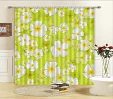 3D White Petals ZHUA1529 Blockout Photo Curtain Fabric Window Zoe