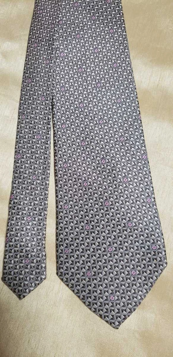 CELINE cravatta uomo seta originale usata cravatta abito classico lusso multicolore #24