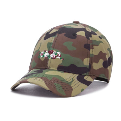 Cayler & Sons CSBL Bon Curved Cap woodland camo/white Camouflage Basecap Kappe