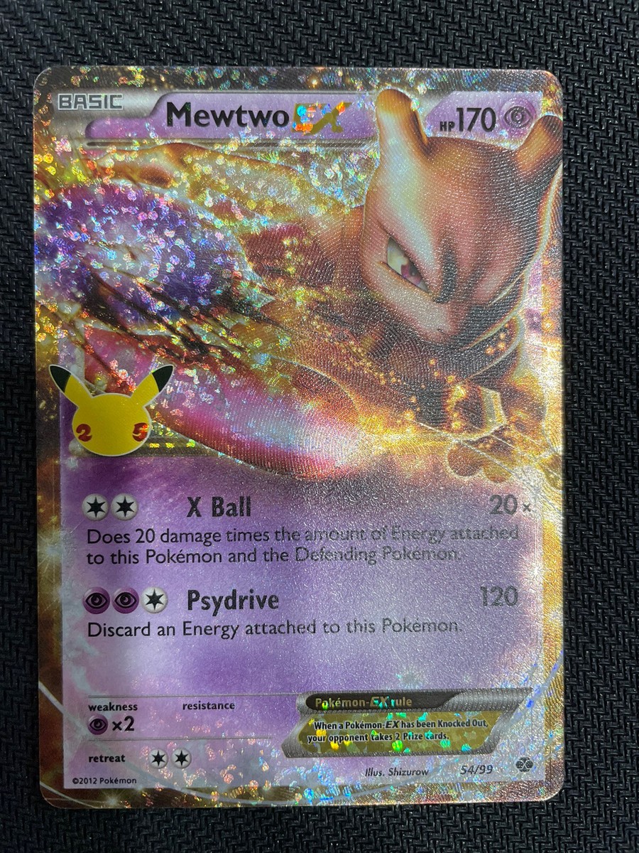 ⭐ Pokémon Mewtwo EX Celebrations 25th Anniversary Ultra Rare