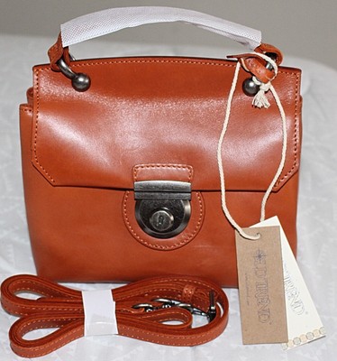 NEW Old Trend Cypress Leather Crossbody + Top Handle Bag Purse, Cognac - $235