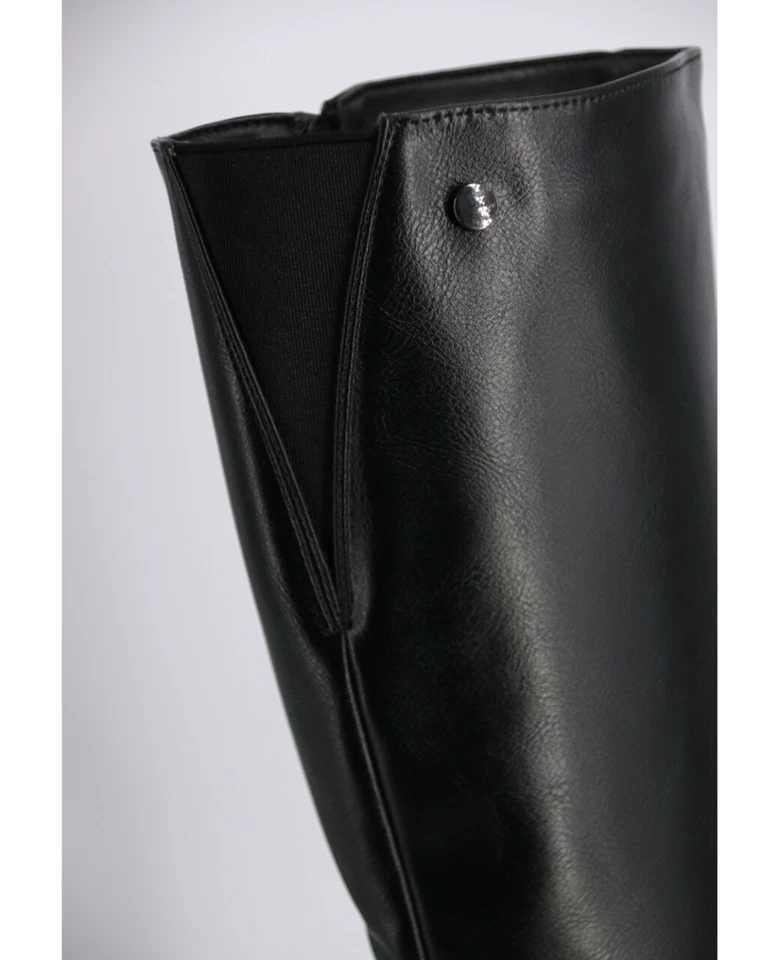 Plateaustiefel mit Keilabsatz, Leder-Herbstschuhe für Damen, bequem, 6 cm - Bild 3 von 4