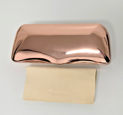 Authentic 10 EYEVAN Shiny Rose Gold Eyeglasses- Sunglasses Case W