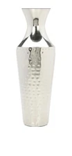 Hosley 18 Inch High Silver Color Metal Floor Vase. Ideal for Dried Flowers Gift 