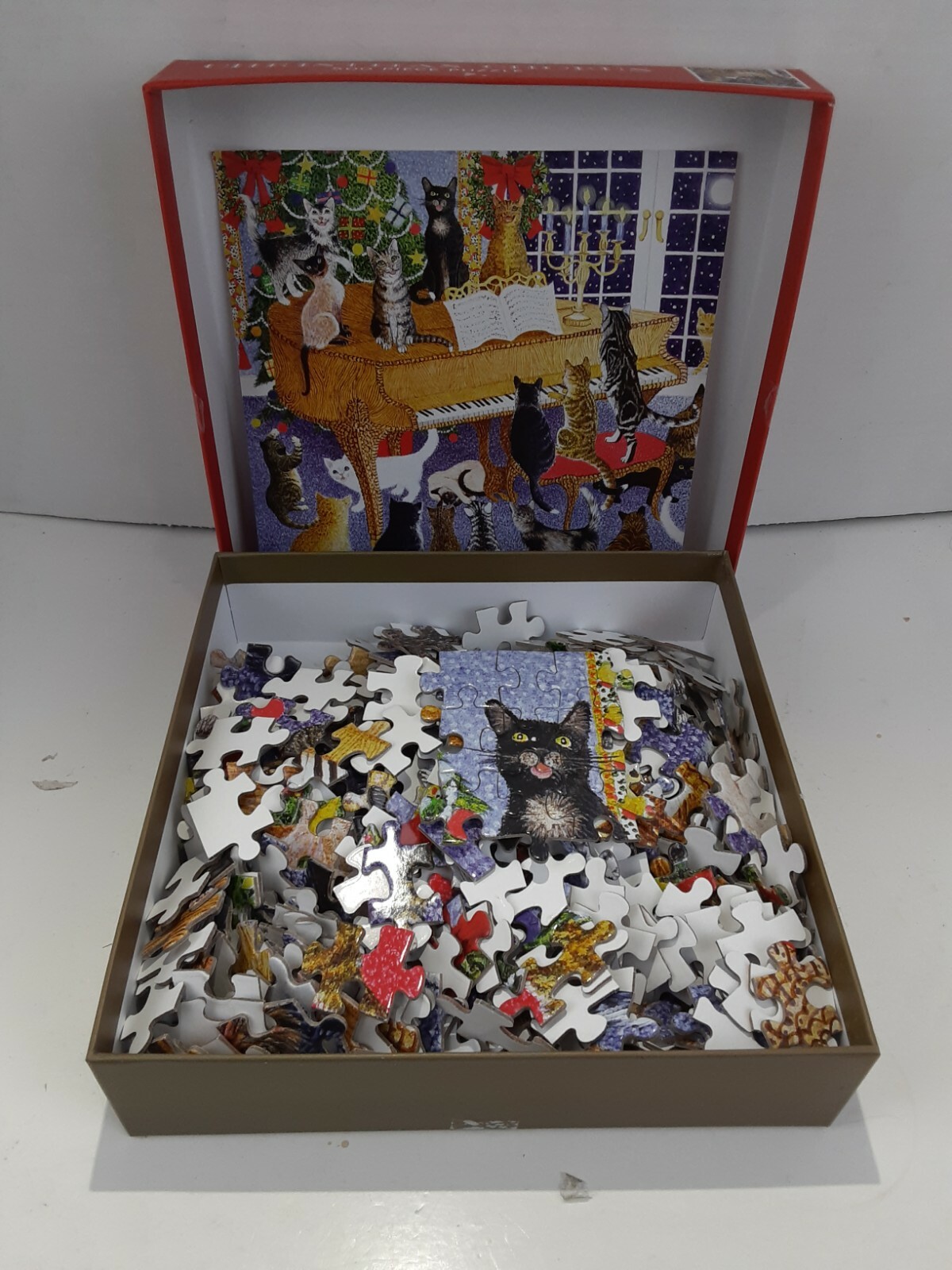 Christmas Chorus 500 Piece Jigsaw Puzzle By Galison For Cat Lovers