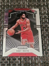 2019-20 Panini Prizm Basketball #253 Coby White Chicago Bulls Rookie RC B
