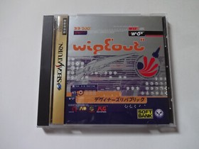 WIPE OUT Sega Saturn SS Racing Game 1996 T-18603G w/Obi Hagaki NTSC-J From Japan