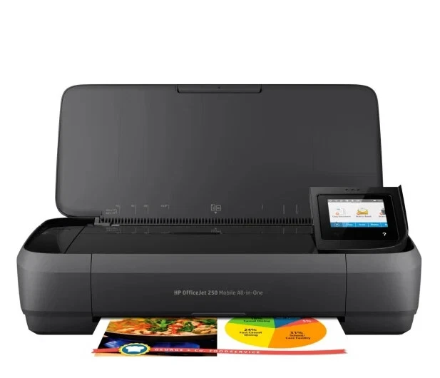 HP OfficeJet 250 Mobiler Drucker – Tintenstrahl – Tinte 62 - Bild 2 von 4