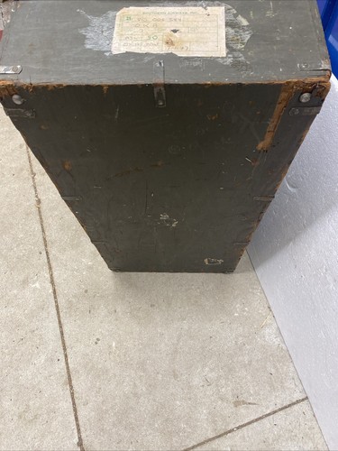 U.S. Army Foot Locker Texas Trunk Co. 32" W by 16" D by 13" H With Tray AT-03 - Picture 7 of 14