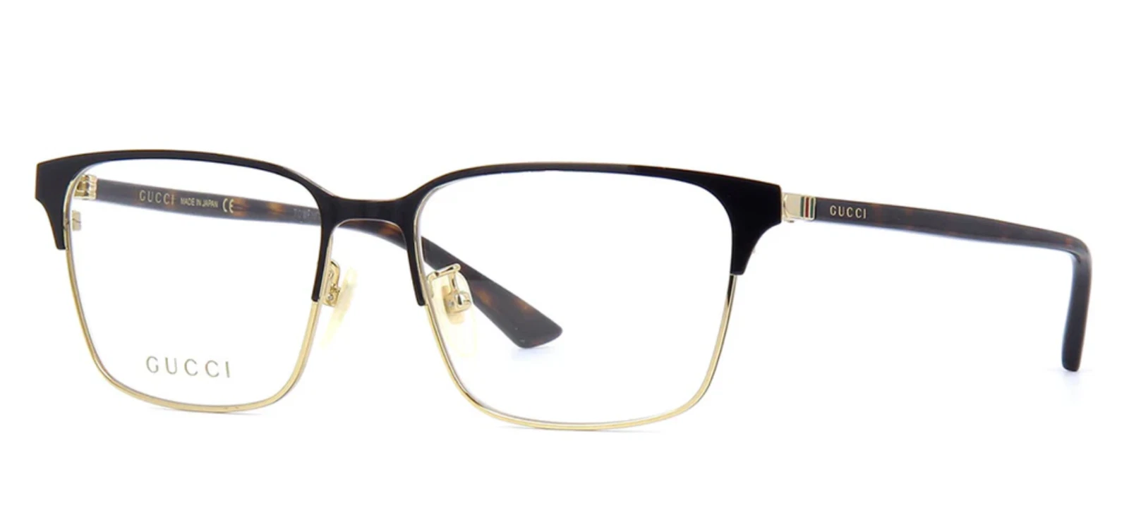 New GUCCI GG0756OA 002 56mm Black Havana G Web Eyeglasses Frames Italy