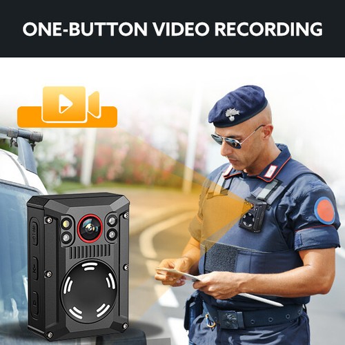 Body Mounted Camera 128G WiFi GPS Body Worn Camera 11Hours Recording Waterproof - Picture 3 of 11