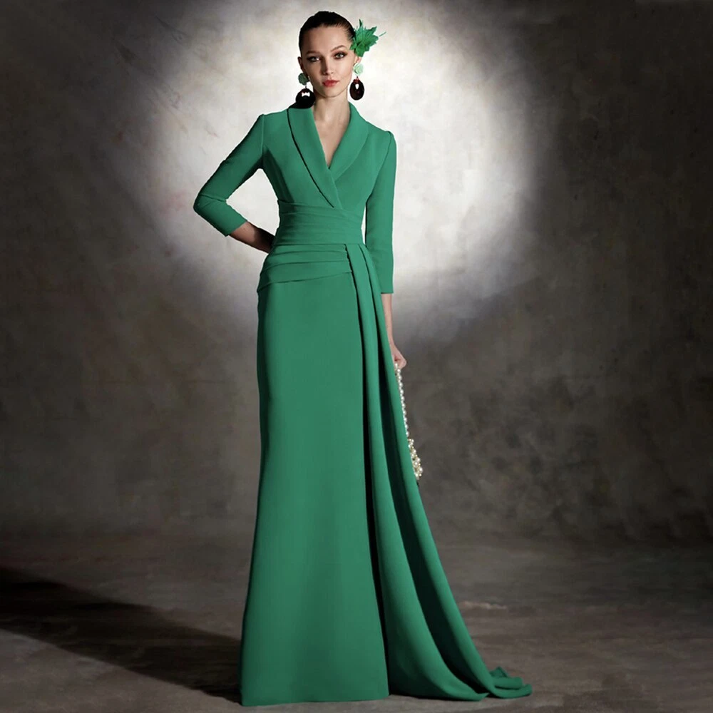 green mother of the bride dress