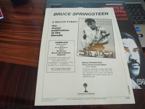 LOTE DE 3 PARTITURAS NUEVAS/COMO NUEVAS DE BRUCE SPRINGSTEEN 1987/1993/2002 - Imagen 5 de 15