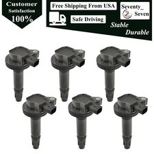 7T4E-12A375-EE 6pcs Ignition Coil Kit For 2011-2017 Ford Mustang 3.7L V6