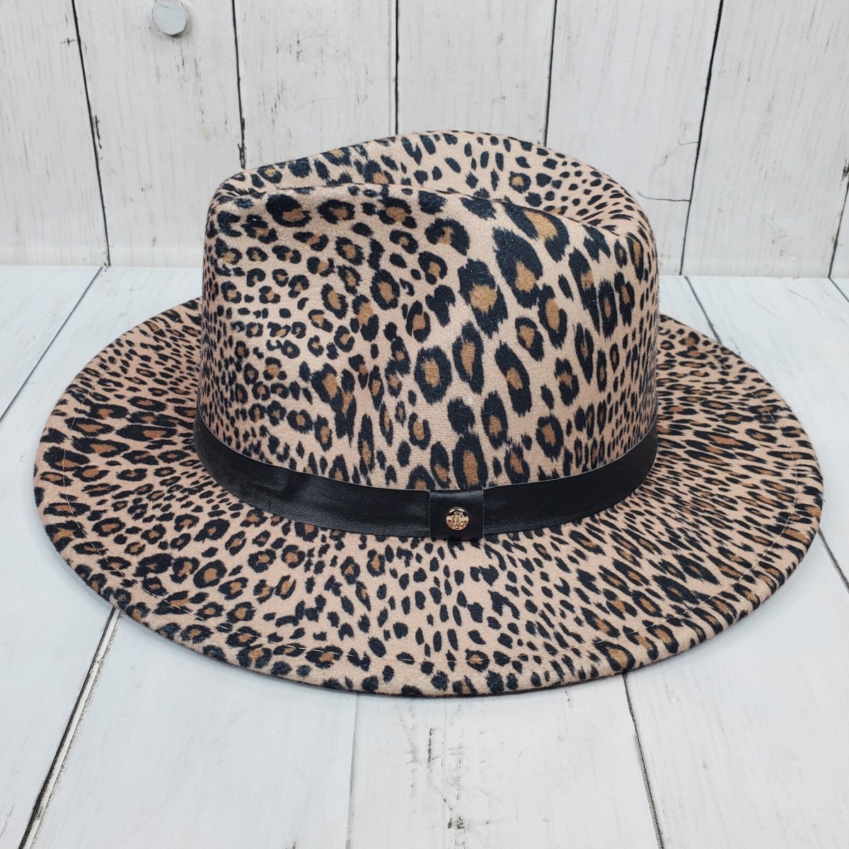 Juicy Couture Hat One Size Fedora Leopard Print Microfiber  display picture 3