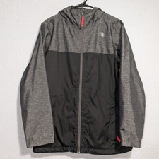 The North Face Jacket Youth XL 18/20 Gray Black Double Full Zip DRYVENT Fleece