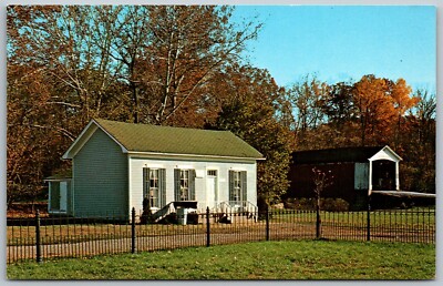 Parke County Indiana 1960s Postcard Former Home Of Joseph Wright Governor