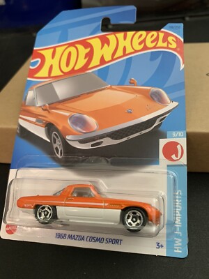 Hot Wheels HW J-Imports 9/10 1968 Mazda Cosmo Sport 118/250 Orange/White