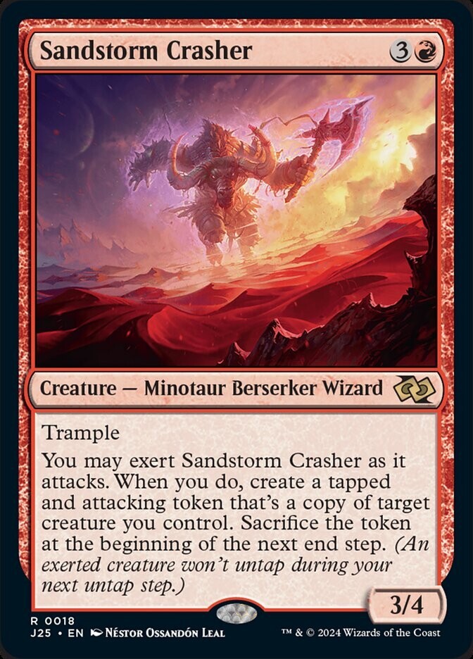 Sandstorm Crasher 0018 Non Foil Rare Foundations Jumpstart MTG Near Mint