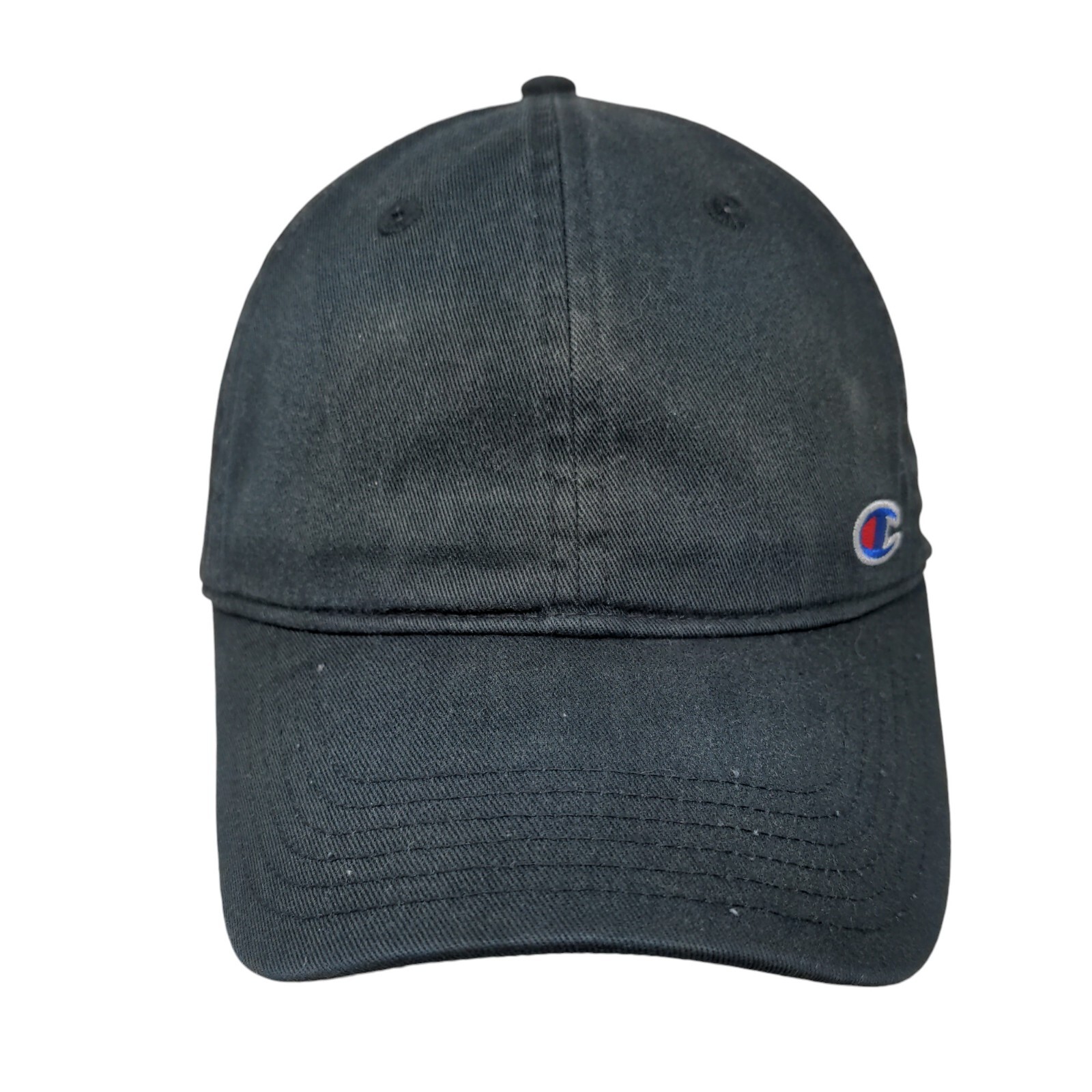 Champion C Logo Slideback Hat Solid Black OSFA Ad… - image 1