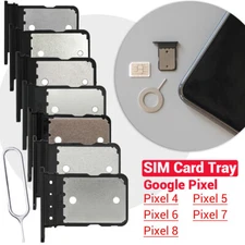 For Google Pixel 4/ Pixel 5/Pixel 6/ Pixel 7/ Pixel 8 Black SIM Card Tray Holder