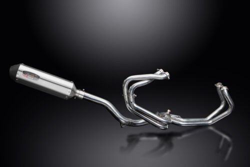 Honda VFR800 Interceptor 1998-01 Full Exhaust 4-1 13.5" X-Oval Stainless Muffler - Picture 3 of 5
