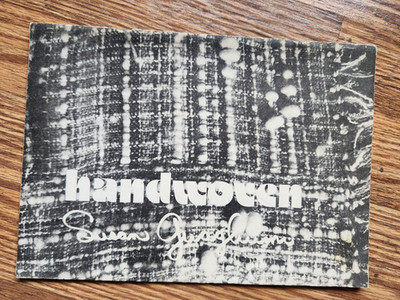 Handwoven by Susan Guagliumi - beginning weaving pattern book - 1976