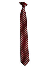 Necktie 17 Boy Dark Red Wedding Suit Holiday Christmas School Clip On Tie