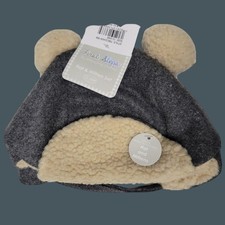 NWT Wool Winter Hat  Mitten Set, 12-24 mo NEW Baby Toddler Gray Cream Lining