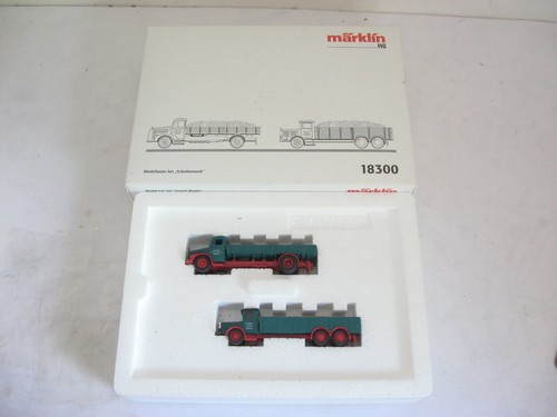 BK52* Märklin H0 18300 LKW-Set Schotterwerk OVP Neuwertig | Condition: Gebraucht