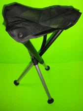 WalkStool Comfort 22" Folding Camping Chair Seat Aluminum Telescopic 3 Leg 495#