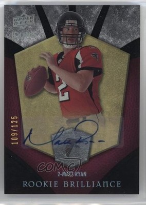 2008 Upper Deck Icons Rookie Brilliance Rainbow 109/125 Matt Ryan #RB29 Auto 4at