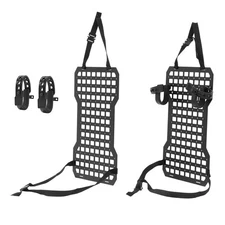 Tactical Rigid Molle Insert Panel W/Gun Rack Hunting Storage For Truck Car Seat