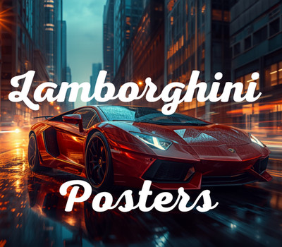 Lamborghini Poster Druck Super Auto Bild Wandbild Garage Deko Männerhöhle A1-A4.