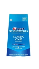 Crest 3D Whitestrips Classic Vivid Dental Whitening Kit - Exp 1/26+