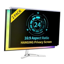 2-Pack 24 Inch Computer Privacy Screen 2 Pack Hanging 24" WIDESCREEN 16:9