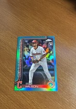 2025 Topps Chrome Update Series - Will Wilson #USC187 Teal Refractor /299 (RC)