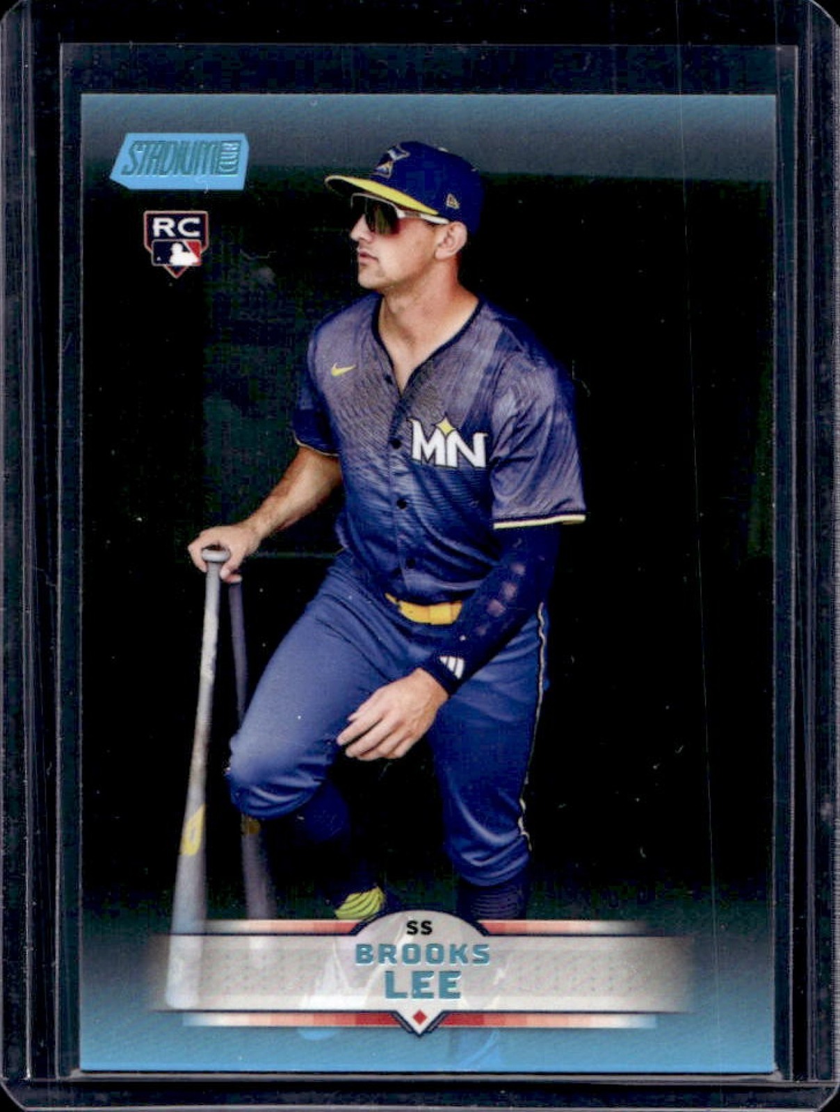 2025 Topps Stadium Club Brooks Lee RC Light Blue Foil Rookie #141 Twins