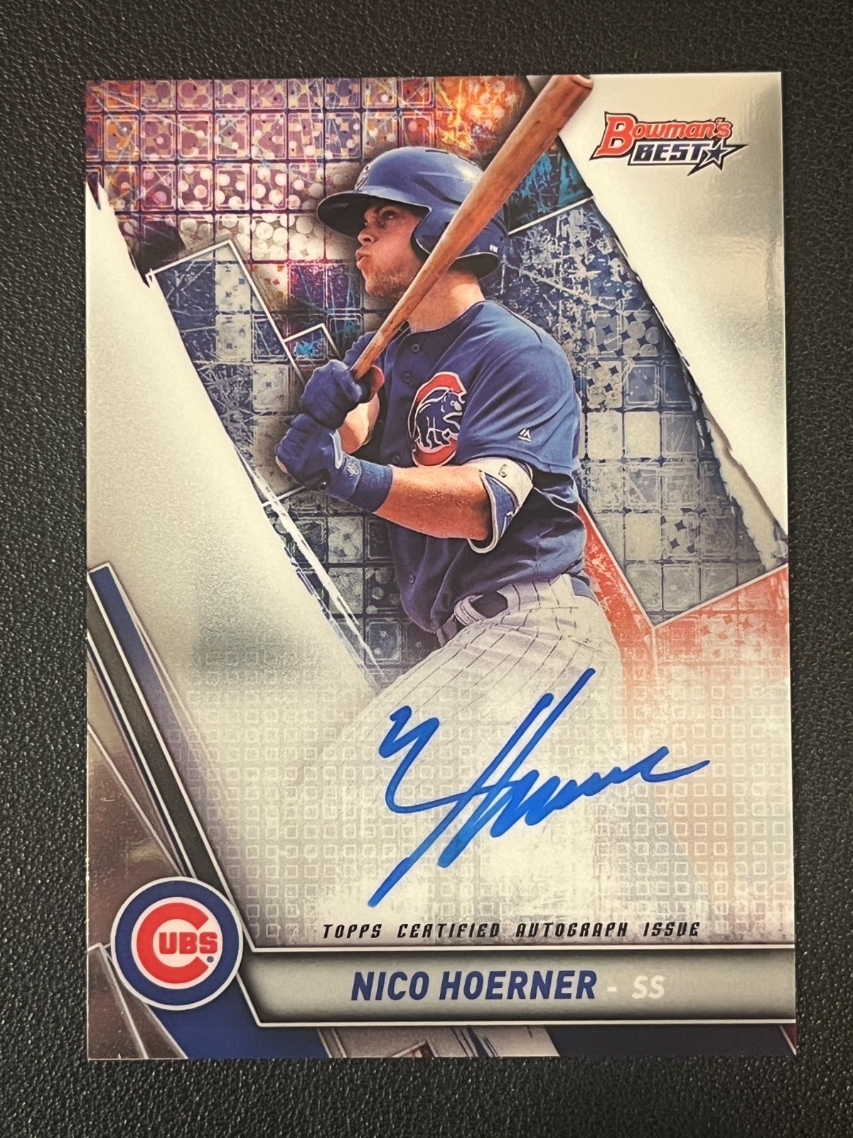 Nico Hoerner 2019 Bowman's Best Prospect Auto Cubs
