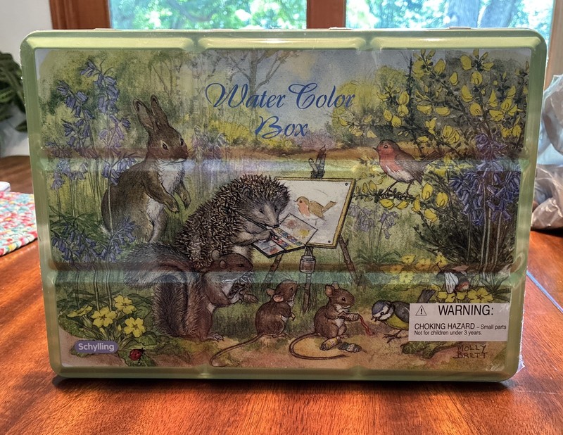 Schylling Water Color Box Molly Brett Tin NIP Forest Animals
