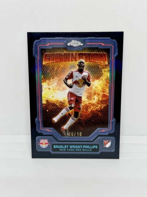 Bradley Wright-Phillips 2025 Topps Chrome MLS Elimination Black Refractor 10/10