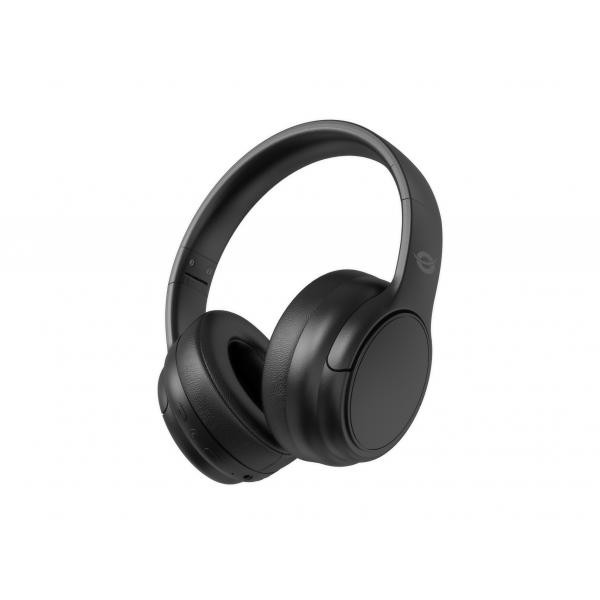 Parris03b cuffia e auricolare con cavo e senza cavo a padiglione musica e chiamate bluetooth nero - Immagine 3