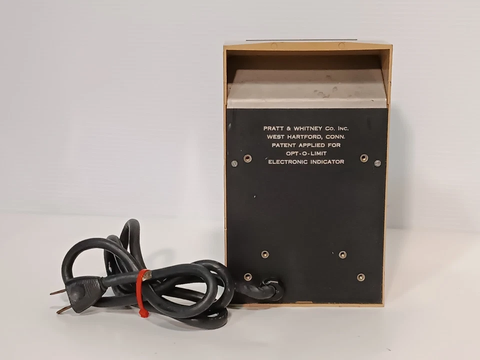 Indicador electrónico Pratt Whitney Opt-O-Limit modelo A de colección, como se muestra Foto 4 de 4