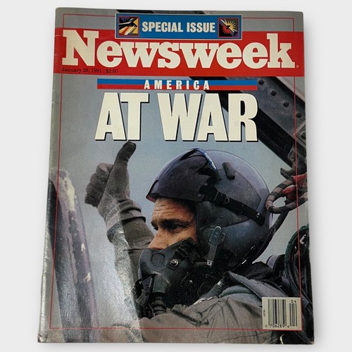 Newsweek Magazine January 28, 1991 America At War Desert Storm No Label - Picture 2 of 10
