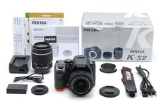 PENTAX K S2 Black Orange Double Lens Kit From Japan