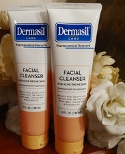 Lot 2x Dermasil Facial Cleanser For Acne Prone Skin 5ozEa Hard To Find BRAND NEW