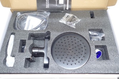 Heyalan Oil Rubbed Bronze Exposed Pipe Shower System 8 Inch Rainfall Shower Head