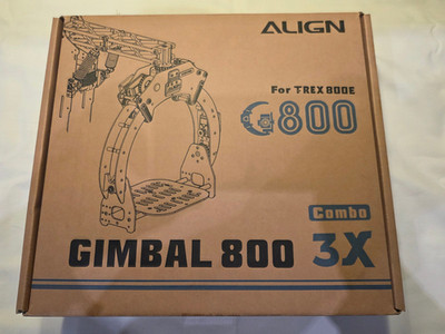 ALIGN T-REX 800 Original Gimbal 3-Achsen Anbauset incl. Servos/Controller NEU!!!